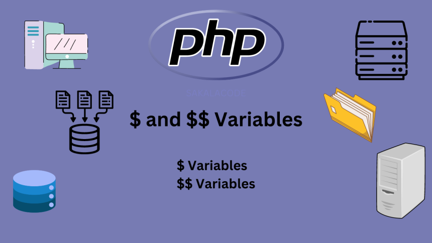 php dollar and doubledollar variables | Sakala code