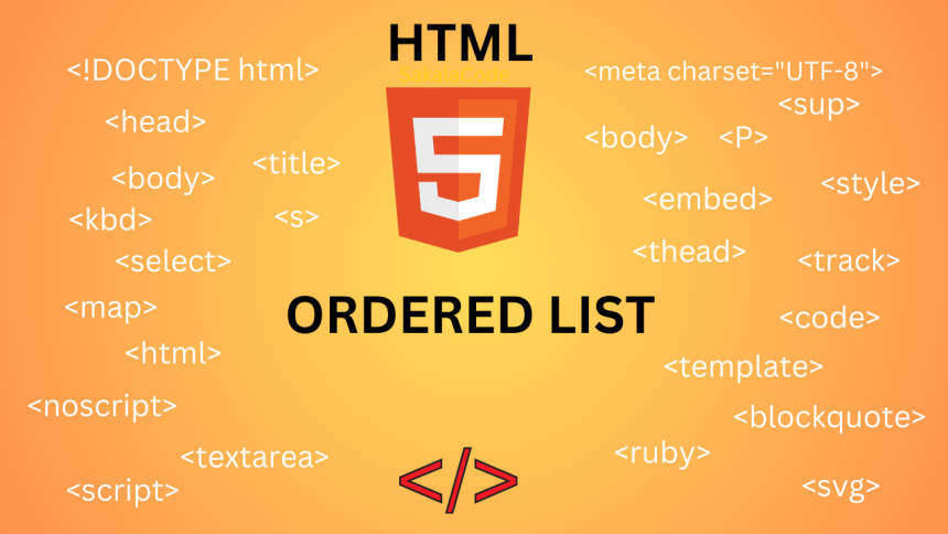 HTML Ordered List | Sakala Code