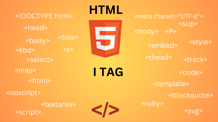 HTML i tag | Sakala Code