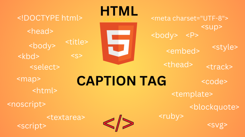 HTML caption tag | Sakala Code